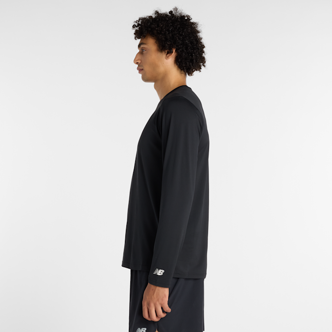 New Balance Reflective Poly Long Sleeve T-Shirt negro 93647 2