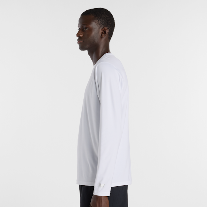 New Balance Reflective Poly Long Sleeve T-Shirt biały 93646 2