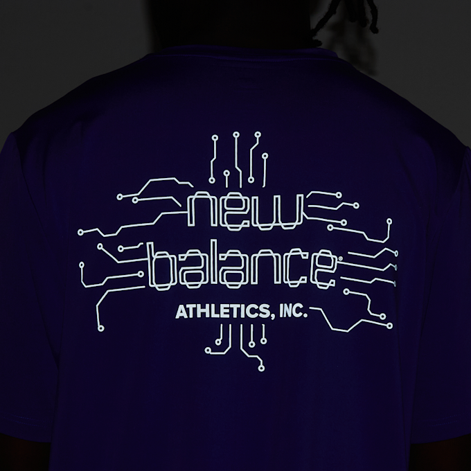 New Balance Reflective Poly T-Shirt viola 93651 6
