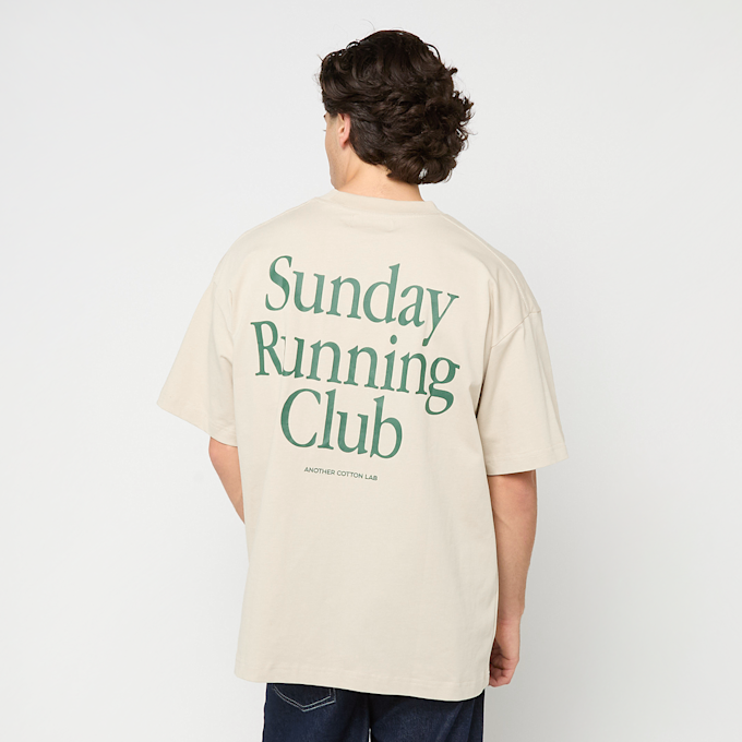 Another Cotton Lab Sunday Running Club Oversized T-Shirt bege 93767 2