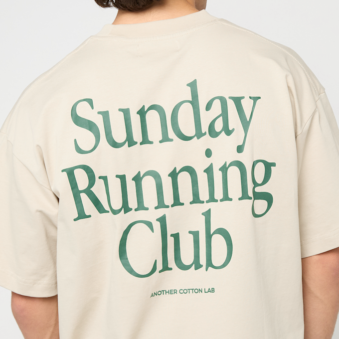 Another Cotton Lab Sunday Running Club Oversized T-Shirt beige 93767 5