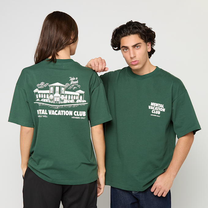 Another Cotton Lab Mental Vacation Oversized T-Shirt verde 93766 1