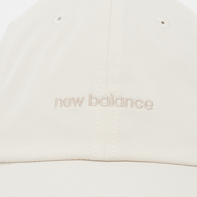 New Balance 6 Panel Linear Logo Hat beige 93867 4