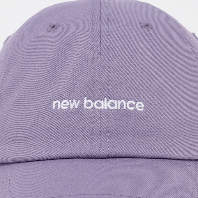 New Balance 6 Panel Linear Logo Hat morado 93863 4