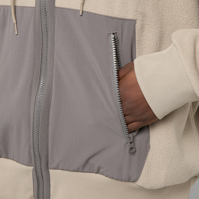 Nike Sportswear Polar Fleece Top Fullzip bege 93976 4