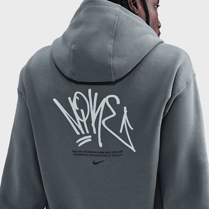 Nike Sportswear Full-Zip Fleece Hoodie siva 93984 5
