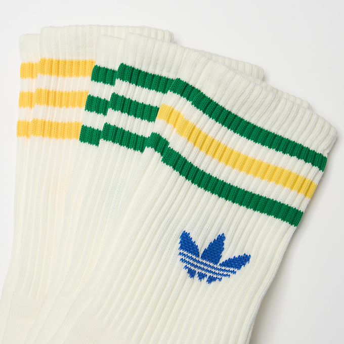 adidas Originals 3 PACK - Crew Sock 3 Streifen beige 94212 2