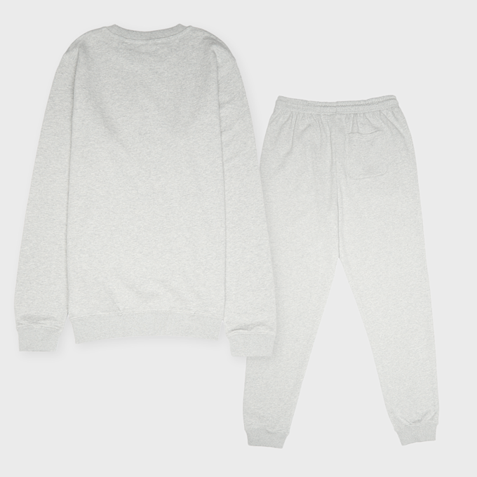 New Balance French Terry Stacked Logo Crew & Jog Set grau 94369 2