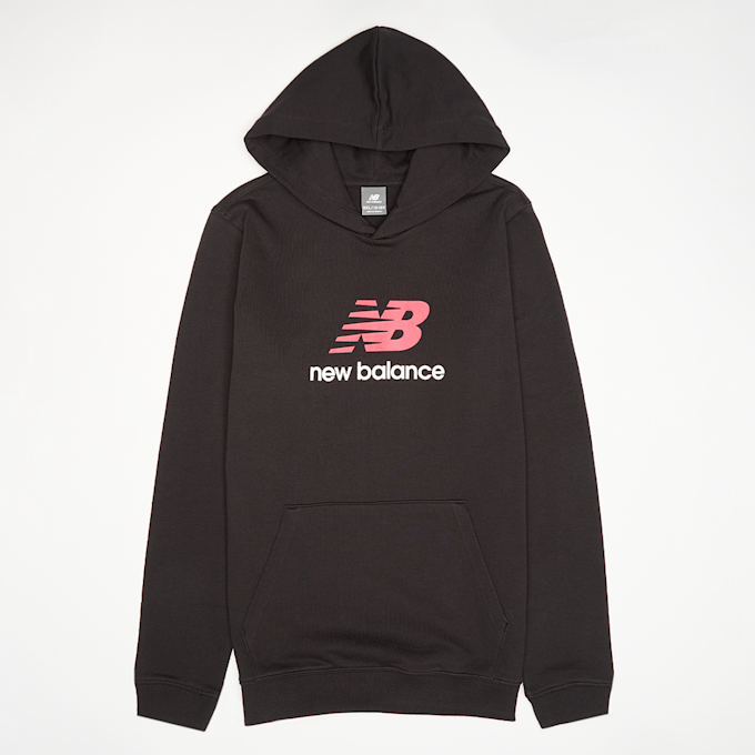 New Balance French Terry Stacked Logo Hoodie schwarz 94380 1