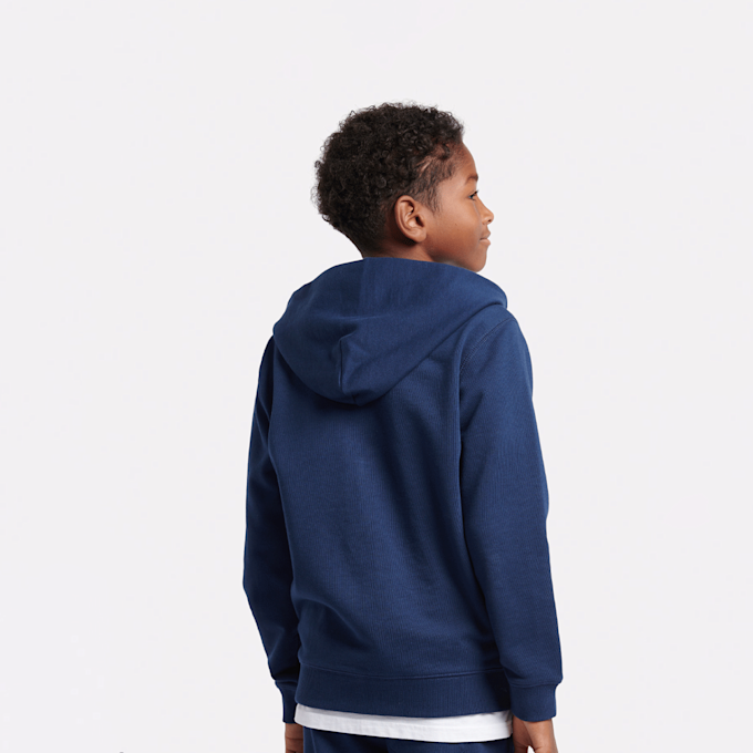 New Balance French Terry Small Logo Full Zip Hoodie blau 94378 3