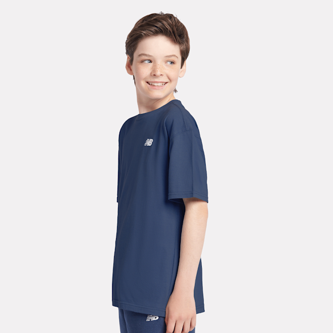 New Balance Jersey Small Logo Tee blauw 94384 2