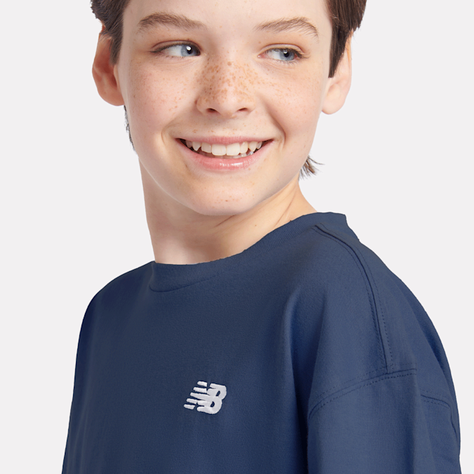 New Balance Jersey Small Logo Tee blauw 94384 4