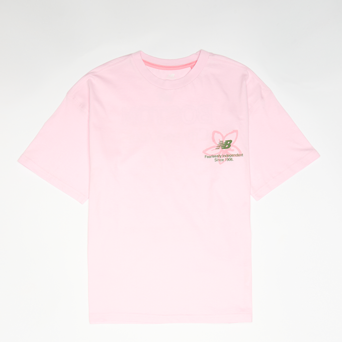 New Balance Boston Floral Graphic Tee Light Raspberry lichtroze 94393 2