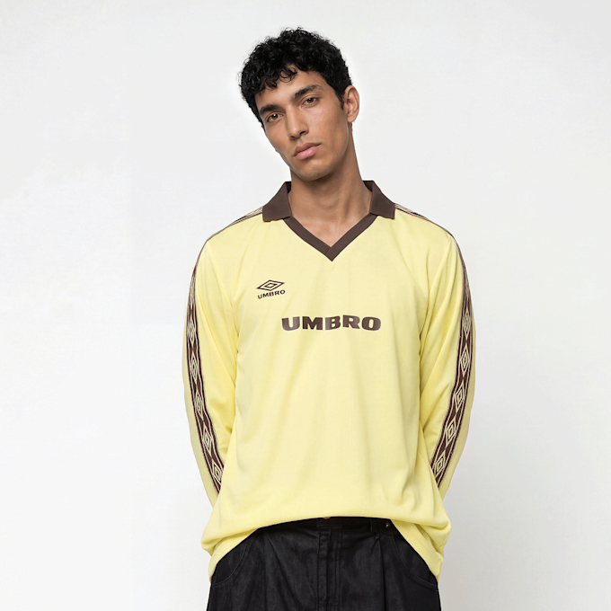 Umbro Taped Longsleeve Jersey žuta 94350 1