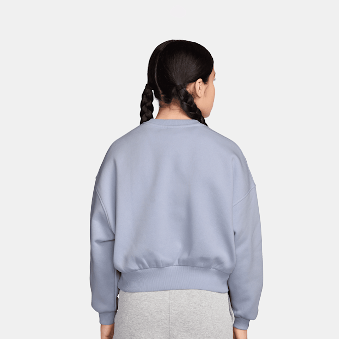 Nike   Sportswear Club Fleece Boxy Graphic Crew bleu 94563 2