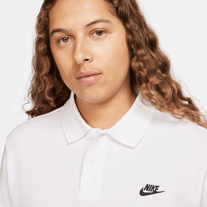 Nike Club Polo Pique Shortsleeve bianco 94646 3