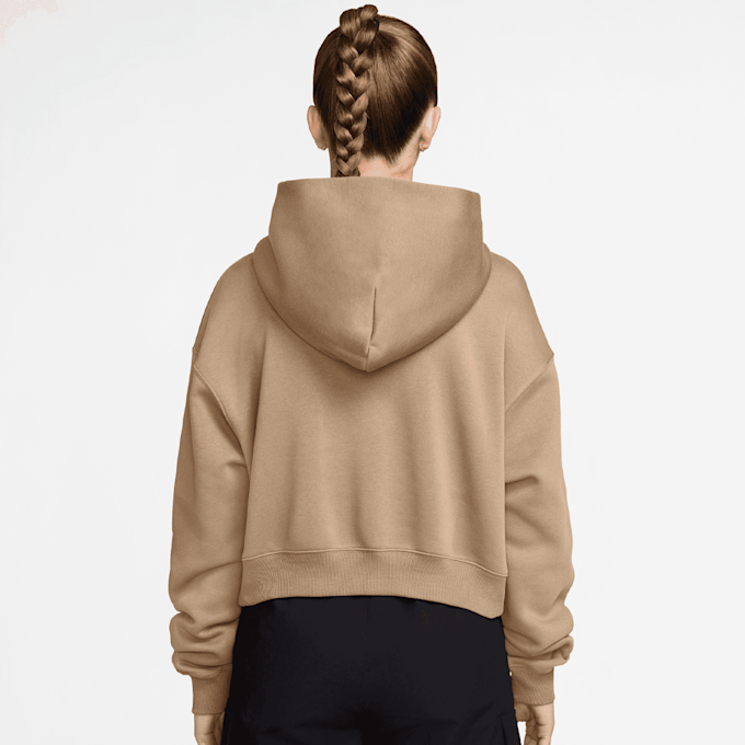 Nike Sportswear Phoenix Fleece Oversized Crop Hoodie bege 94583 2