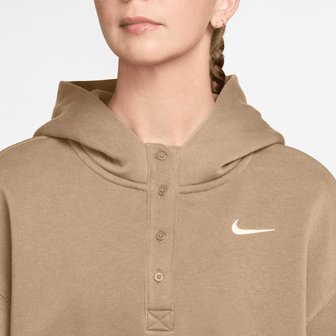 Nike Sportswear Phoenix Fleece Oversized Crop Hoodie bež 94583 3