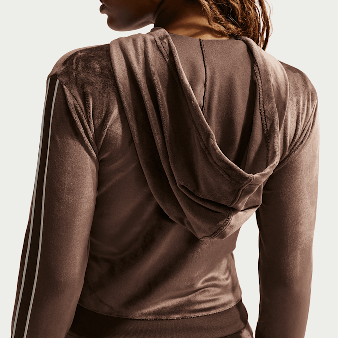 Nike Sportswear Trend Velour Full-Zip Hoodie braun 94587 4