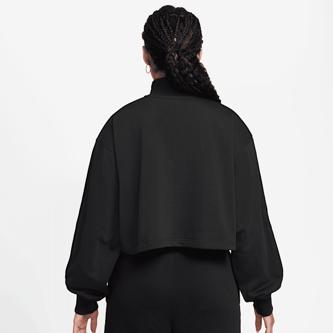 Jordan Brooklyn Fleece French Terry Quarter Zip Hike Mike nero 94597 2