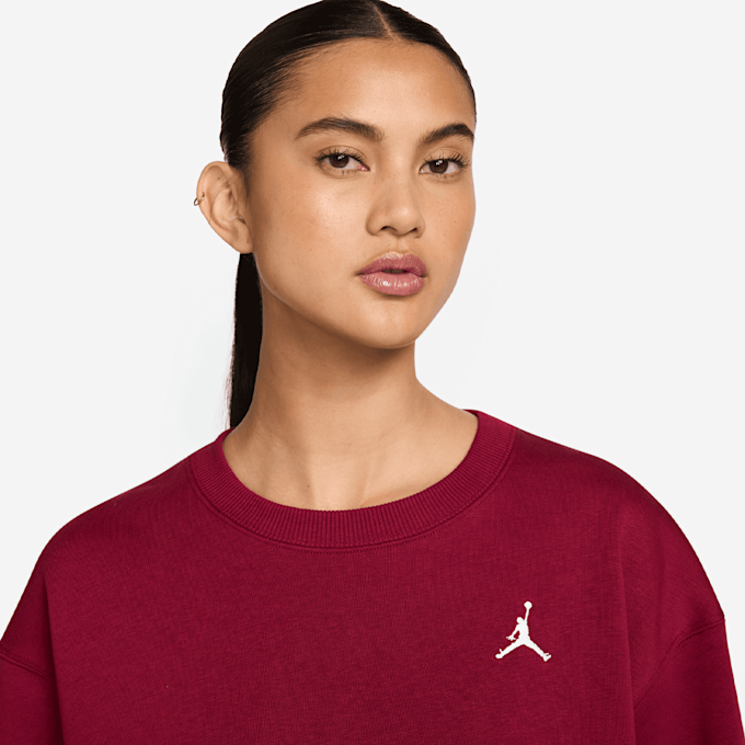 Jordan Brooklyn Fleece Crew rojo 94613 3