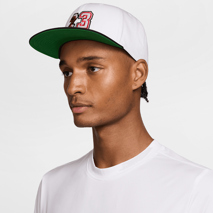 Jordan Pro Structured Flat Bill Hat branco 94753 4