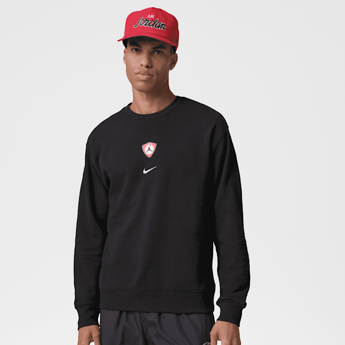 Jordan Flight Fleece Crew Neck preto 94792 2