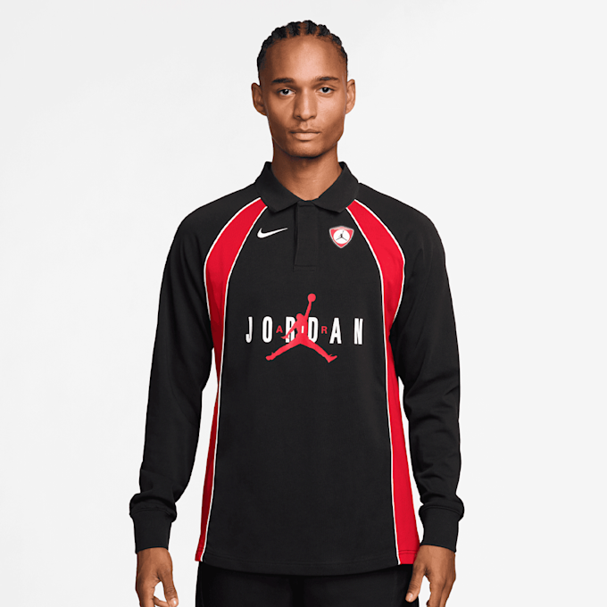 Jordan Flight Longsleeve Polo Jersey zwart 94763 1