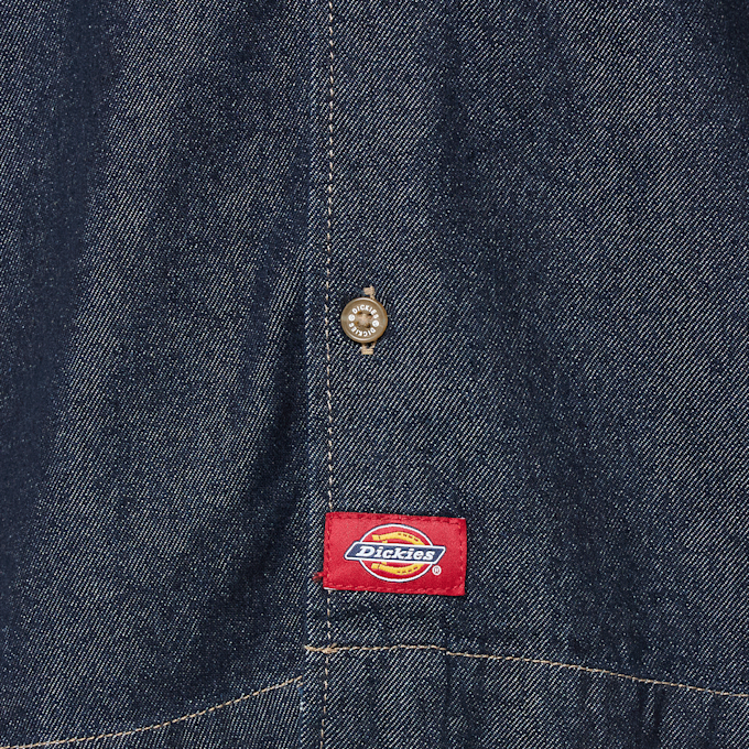 Dickies Denim Shortsleeve Shirt bleu 94950 3