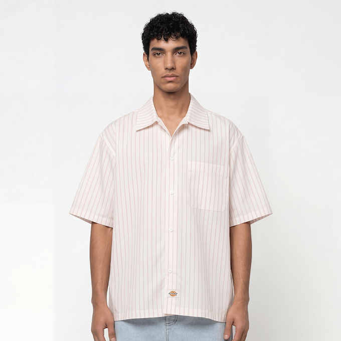 Dickies Venedocia Stripe Shortsleeve Shirt bianco 94952 1