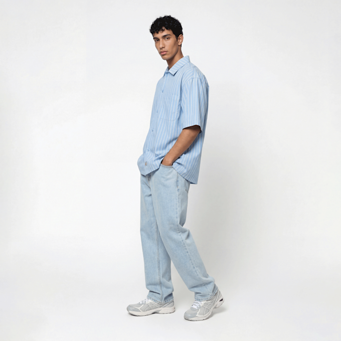 Dickies Venedocia Stripe Shortsleeve Shirt blu 94951 5