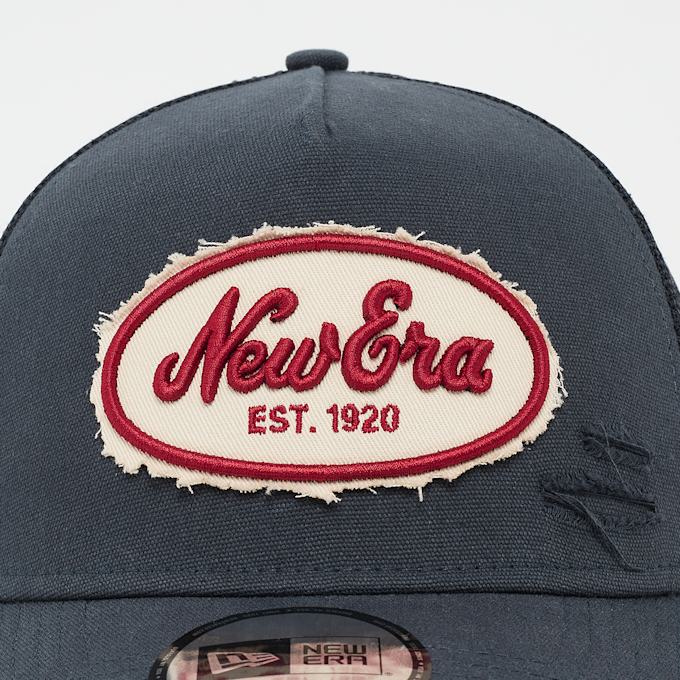 New Era 9Forty A-Frame Trucker Oval Canvas Distress niebieski 95475 4