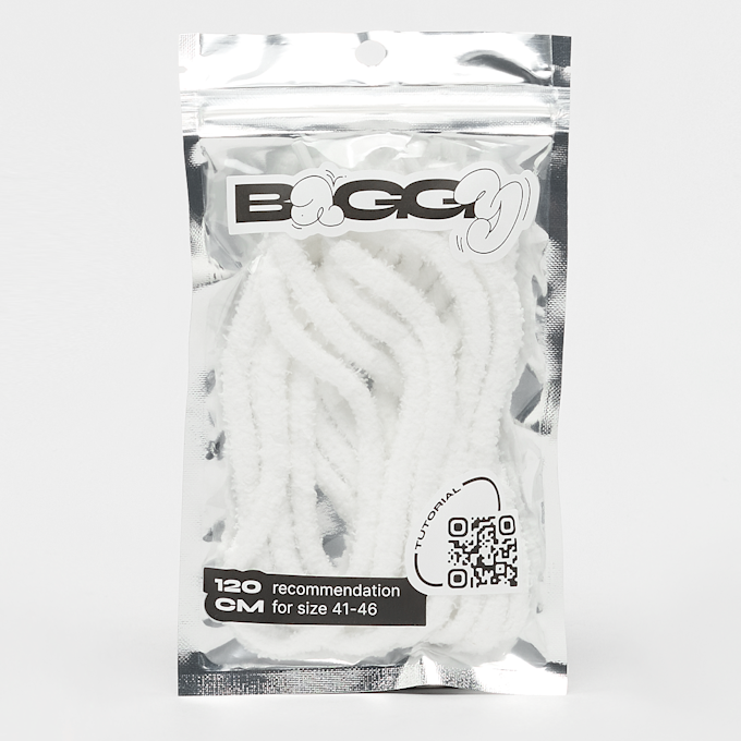 BAGGY Round Fuzzy Laces 120cm blanco 95484 1
