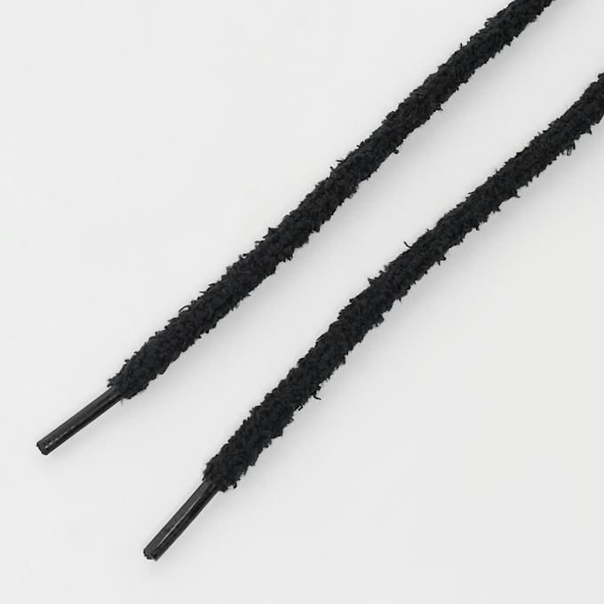 BAGGY Round Fuzzy Laces 120cm noir 95487 2