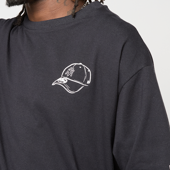 New Era MLB Baseball Graphic Oversized Tee New York Yankees zwart 95560 4