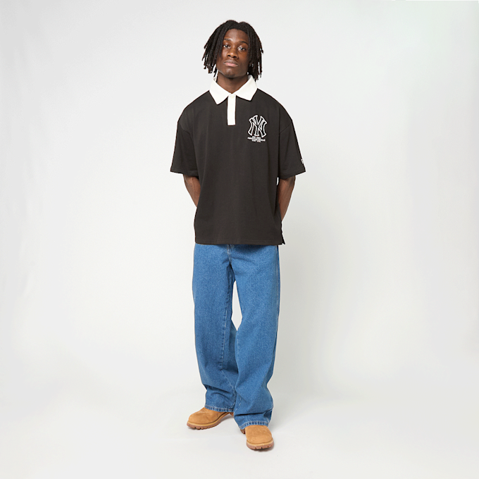 New Era Oversized Polo New York Yankees zwart 95552 5