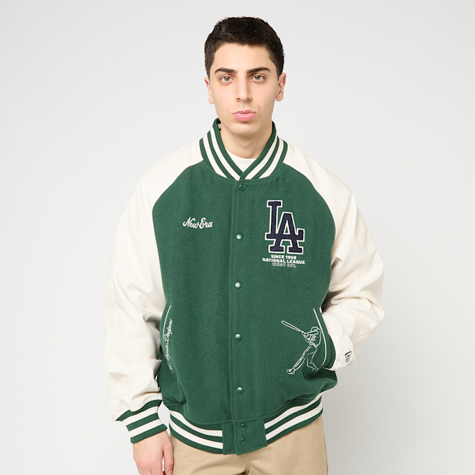 New Era MLB Varsity Jacket Los Angeles Dodgers verde 95559 1