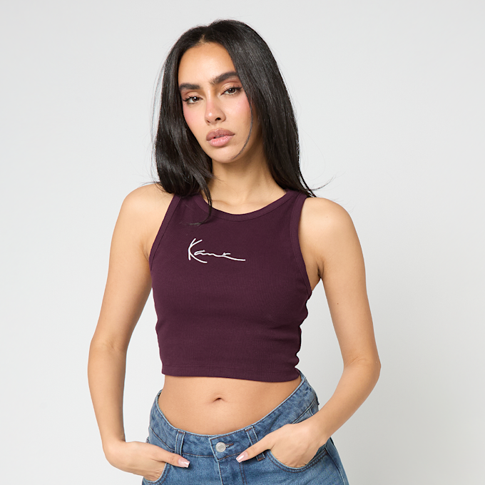 Karl Kani Small Signature Essential Racer Rib Top rojo 95867 1