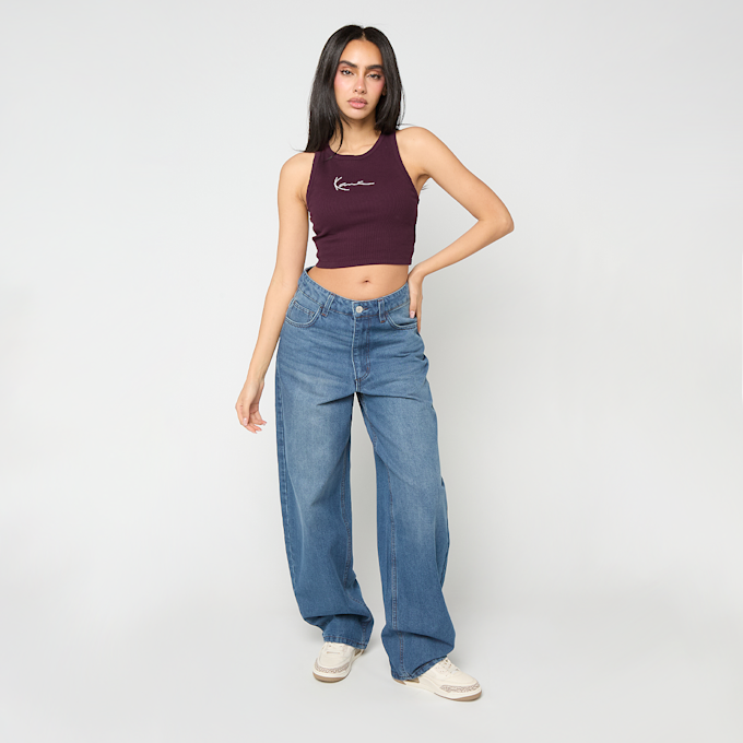 Karl Kani Small Signature Essential Racer Rib Top rosso 95867 4