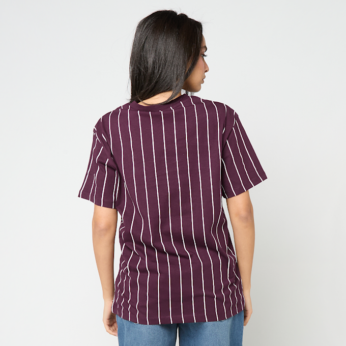 Karl Kani Small Signature Essential Pinstripe Oversized Tee vermelho 95864 2