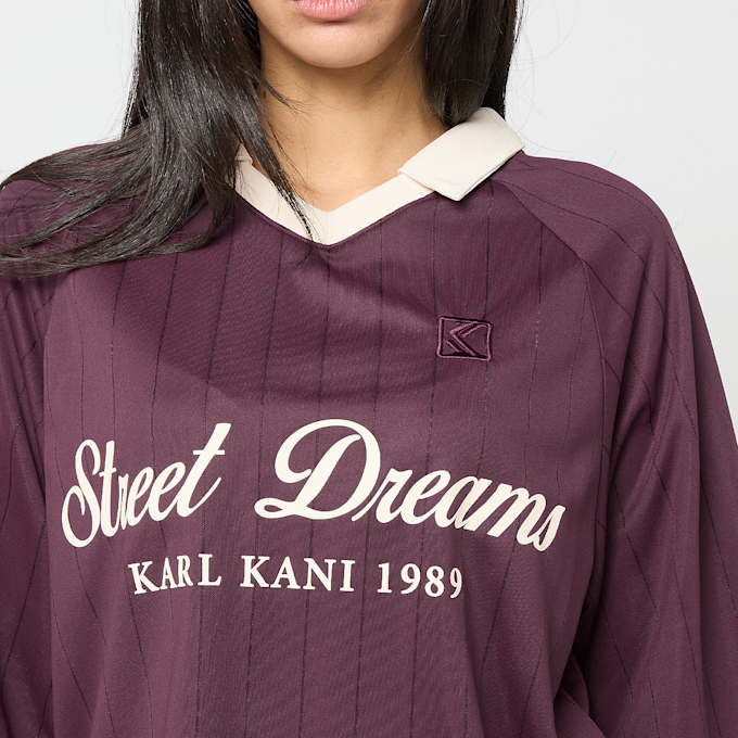Karl Kani OG Shadow Pinstripe Soccer Jersey czerwony 95870 3