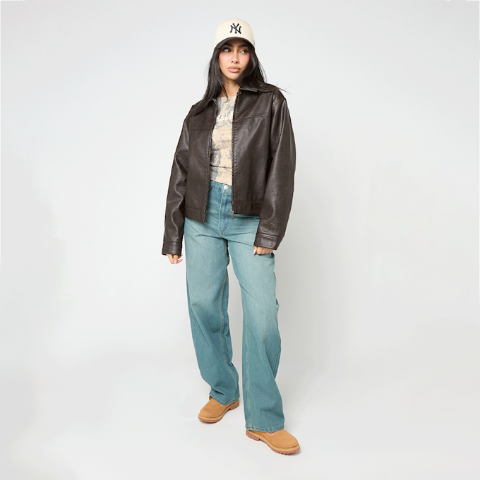 Karl Kani OG Retro Pu Leather Boxy Jacket brązowy 95875 6