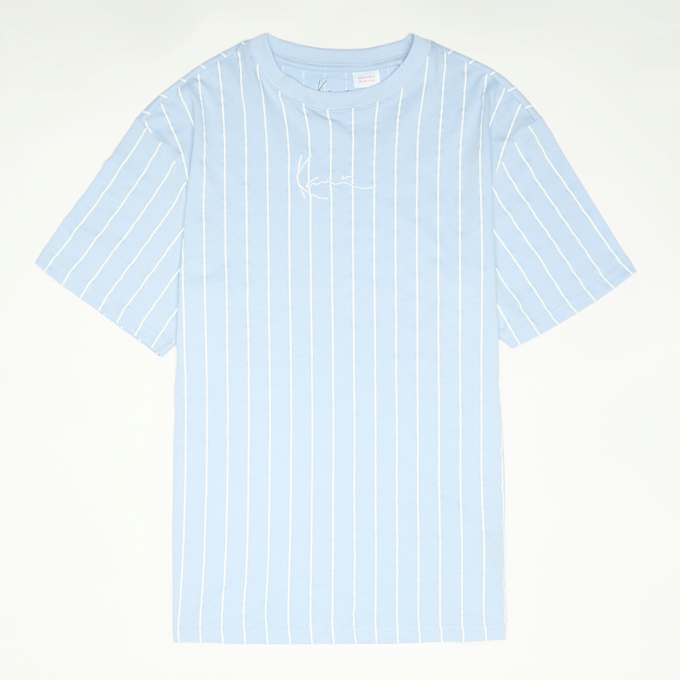 Karl Kani Small Signature Essential Pinstripe Tee Junior blu 96097 1
