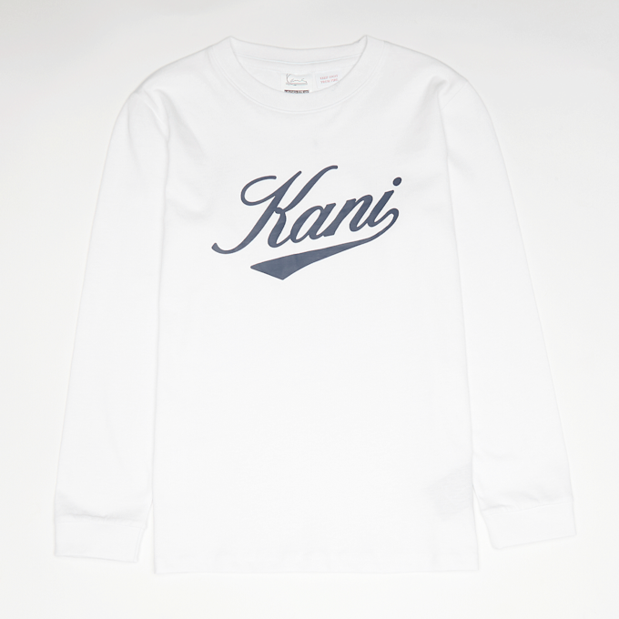 Karl Kani Cursive Varsity Longsleeve Junior weiß 96075 1