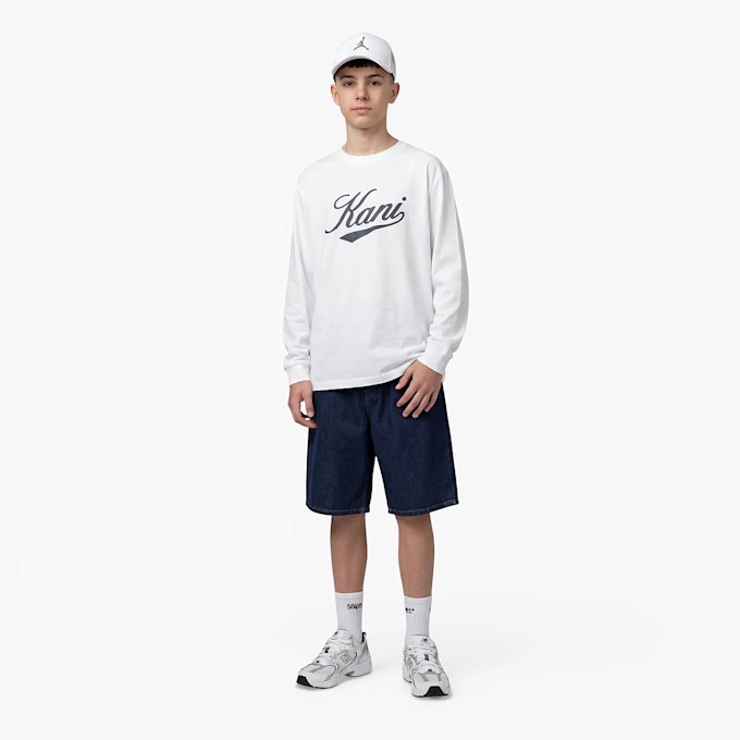 Karl Kani Cursive Varsity Longsleeve Junior branco 96075 4