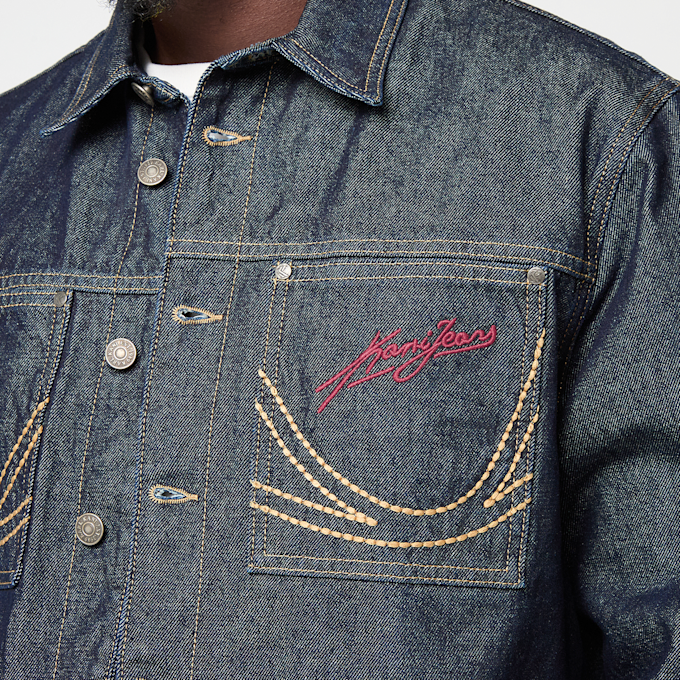 Karl Kani Kani Jeans Cropped Rinsed Denim Jacket niebieski 96138 3