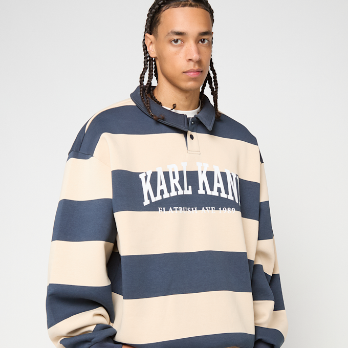 Karl Kani Heritage Stripe Oversized Rugby Shirt niebieski 96072 1