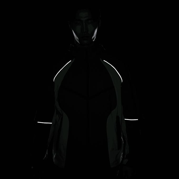 Nike   Tech Dri-FIT Woven Color-Block Windrunner Loose Jacket vert 96209 4