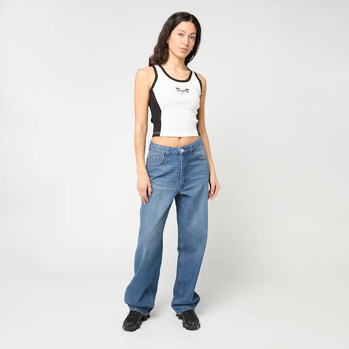 Felicious Ribbed Tank Top blanc 96232 4