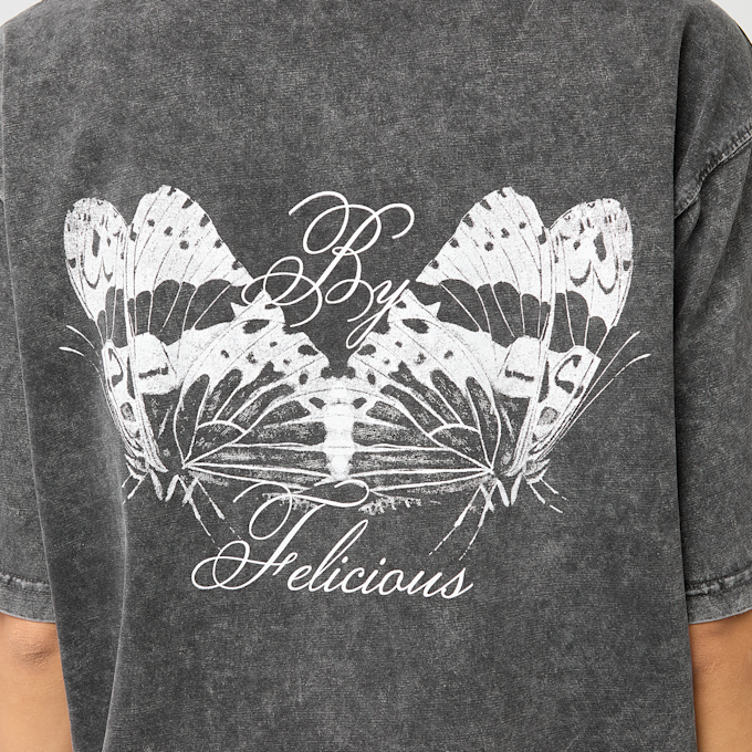 Felicious Cropped destroyed Tee gris 96234 4